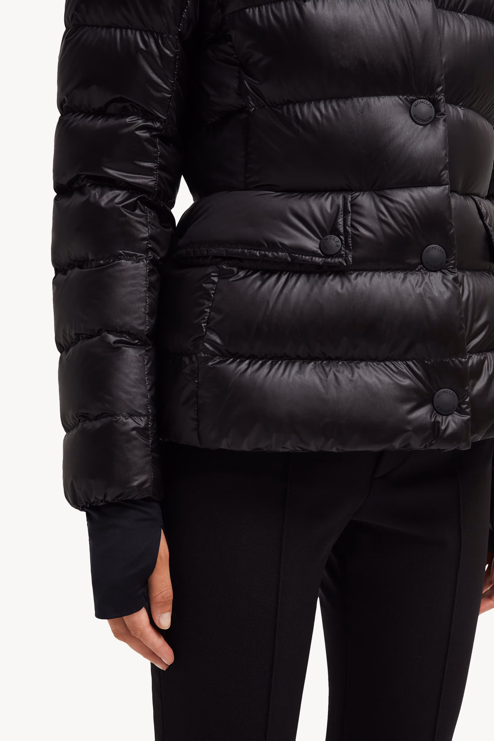 Plumífero corto Armoniques Mujer Negro Moncler 6